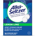 Alka- Seltzer Lemon Lime Heartburn Relief tabletter, Hurtig syre fordøjelseslindring, Antacida med Lemon Lime Flavor 36 Ct