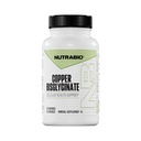 NutraBio Chelated Copper Bisglycinate Supplement (3 mg), immunforsvar - kobbertillæg - 90 kapsler