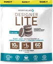 Designer Wellness, Designer Lite, Low Calorie Natural Protein, Prebiotic Fiber, Key Vitamin & Minerals, Chokolade Cookies & Cream, 25.6 Ounces