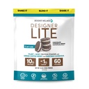 Designer Wellness, Designer Lite, Low Calorie Natural Protein, Prebiotic Fiber, Key Vitamin & Minerals, Chokolade Cookies & Cream, 25.6 Ounces