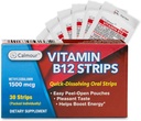 Vitamin B12 Strips 30 Pack Removal 124; Nem oral opløselig Mint Flavored Strips Removal 124; 1500 mcg Strips Removal 124; VIT B12 Opløs under tungue Removal 124; Methylcobalamin B- 12 Vitamin Formel 124; Vegan Friendly & Gluten Free