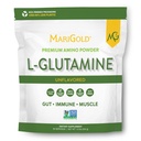 MariGold Pure Unflavored L- Glutaminpulver - Sund Gut, Immun, og Muscle Support, Non-GMO, Gluten Free, Soy & Allergen Free (5g / 5000mg per Serving)