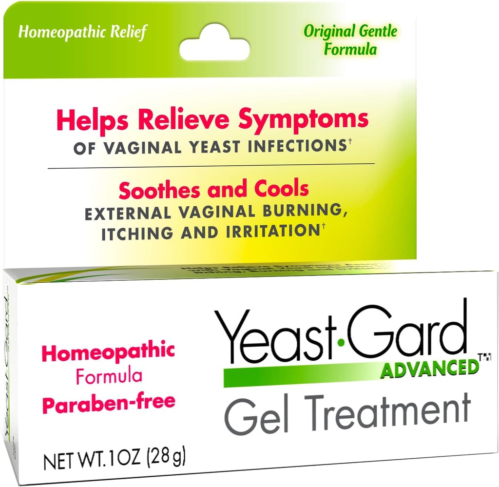YeastGard Advanced Homøopatisk Gær Behandling Vaginal Gel - White 1 oz