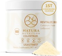 Grass- Fed Bovine Colostrum Powder - 100% Ren, First Malking - Natural IgG 25% - Gut, Immun & Recovery Support - USA Sourced, Additive- Free - 60 Servere