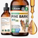 BIO KRAUTER Pine Bark Extract - Rich in Antioxidants Liquid Supplement - 400 mg French Maritime Pine Bark Extract Drops - Vegan, Alkohol & Sugar Free - 4 Fl Oz