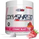 EHP Labs OxyShred Pre Workout Powder - Preworkout Powder med L Glutamin & Acetyl L Carnitin, Energy Boost Drink - Kosmisk Blast, 60 Servering