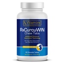 Rx Vitaminer CurcuWIN - Curcumin til hunde og katte - Vitamin og kosttilskud, Allergi Relief - Giver immunforsvar & hjælpemidler fordøjelsesstøtte - Fælles tillæg - 90ct