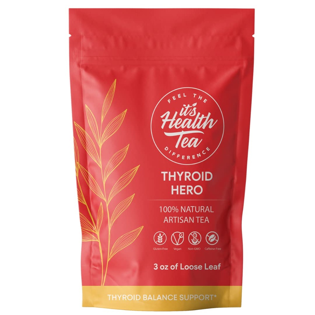 Thyroid Hero – Herbal Tea for Thyroid Function & Balance Support | 8 Functional Herbs | Caffeine-Free | 35 Tea Bags Included*