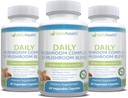 Daglig sundhed 10 Mushroom Blend Complex Alle naturlige ekstrakt Vegan Friendly 180 Veg kapsler