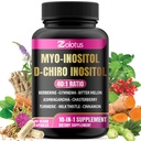 Zolotus Myo-Inositol & D-Chiro Inositol Ideel Ratio Inositol Supplement med Bitter Melon, Milk Thistle, Gurkemeje, Gymnema, Chasteberry, Ceylon Kanel, Ashwagandha, Berberine - 90 Kapsler