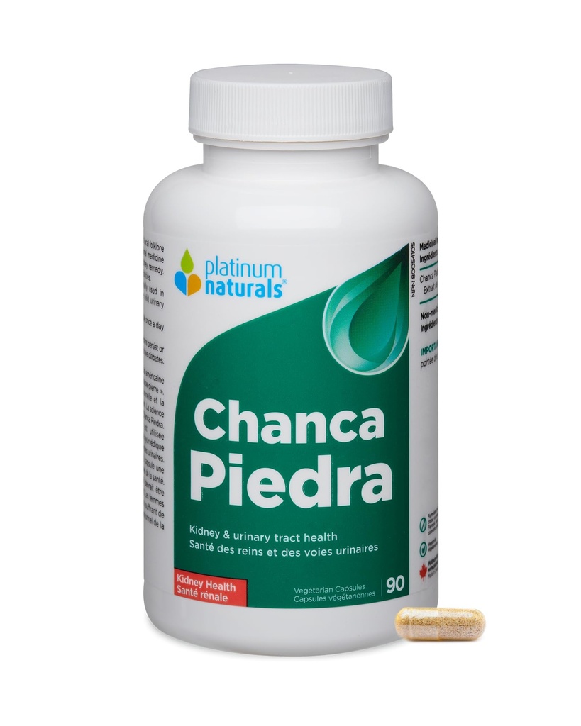 Platinum Naturals - Chanca Piedra- 124; Nyre Sundhed - 90 Vegetariske Kapsler