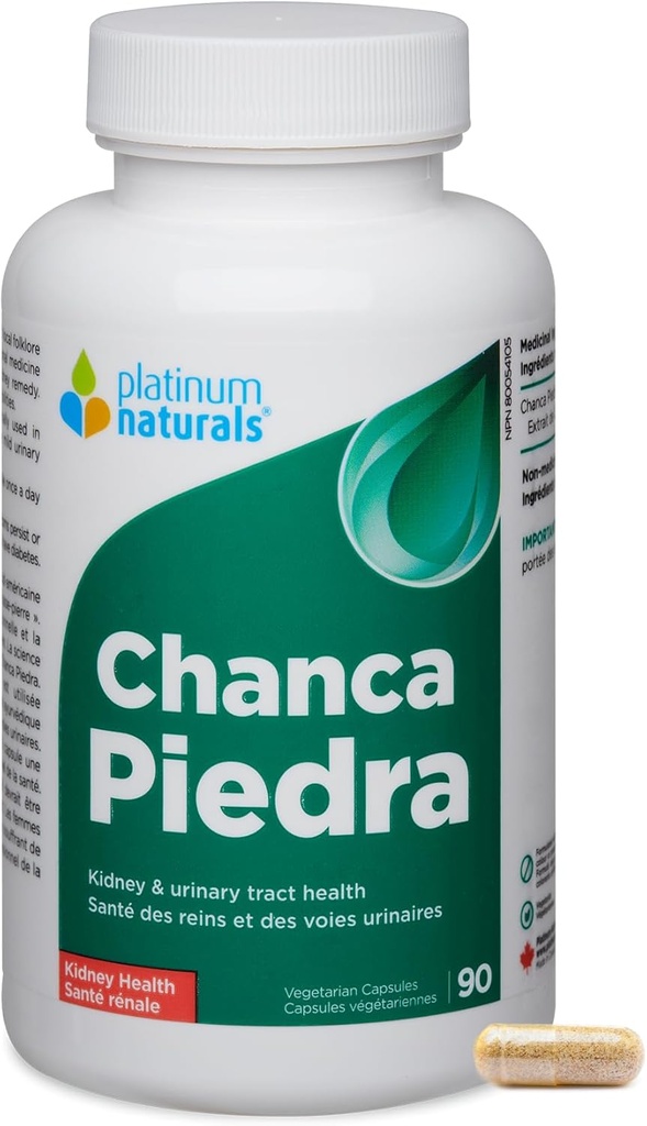 Platinum Naturals - Chanca Piedra- 124; Nyre Sundhed - 90 Vegetariske Kapsler