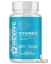 Revive MD vitamin C kapsler, 1000mg - højpotens VIT C Ascorbic Acid Kosttilskud til immunforsvar & antioxidant sundhed - ingen fyldstoffer & ikke-GMO (200 vegetariske kapsler, 30 Servere)