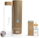 Flaske op bundle - Elektrolyte vanddråber + 1,5 L Premium Glass Flaske