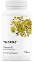 Thorne Research - 3- K Complete - Vitamin K1 og K2 til hjerte og ben support - 60 kapsler