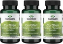 Swanson Controlled Release Curqfen Curcumin / Fenugreek Complex 60 Veg Kapsler (3 Pack)