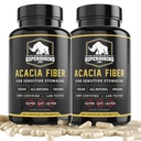 Hurtig fungerende, Økologisk Acacia Senegal Fiber Kapsler 600pk. Naturlige Opløselige Fiber supplement Pille. Vegansk Prebiotiske Kapsler.