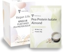 TRYALL Plant Based Pea Protein Powder Isolate (20g of Protein) Travel Sachets (Almond Milk, 10 Packs)