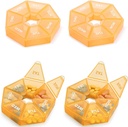 Ugentlig Pill Organizer Stor 7 dages Pill Box Organizer Daglig medicin sag for Vitamin Fish Oil Pills Kosttilskud Gigt Venlig