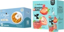Hethstia Konjac Jelly Strawberry Flavor med Collagen Peptider 10 pakker og Konjac Rice Gluten Free 12 pakker lav kalorie, Keto, sukker fri, sund mad