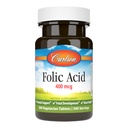 Carlson - Folinsyre, 400 mcg, Giver vigtig prenatal støtte, Føtal udvikling, 300 tabletter