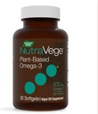 Nature's Way NutraVege Plant Based Omega-3, Heart Health and Eye and Brain Function*, 30 Vegan Softgels