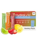 Hydralyte Low Sugar Rapid Rehydration - Light Sparkling Electrolyte Powder Packets, 8 oz Serve Mea124; Variety Hydration Packets; Hydration til varme, rejser, motion og Bachelorette parter (30 Greve)