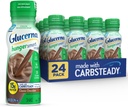 Glucerna Hunger Smart Diabetes Care Shake, Classic Chocolate, Diabetic Meal Replacement to Support Blood Sugar Management, 15g Protein, 180 Calories, Ready to Drink, 10-fl-oz Bottle, 24 Pack