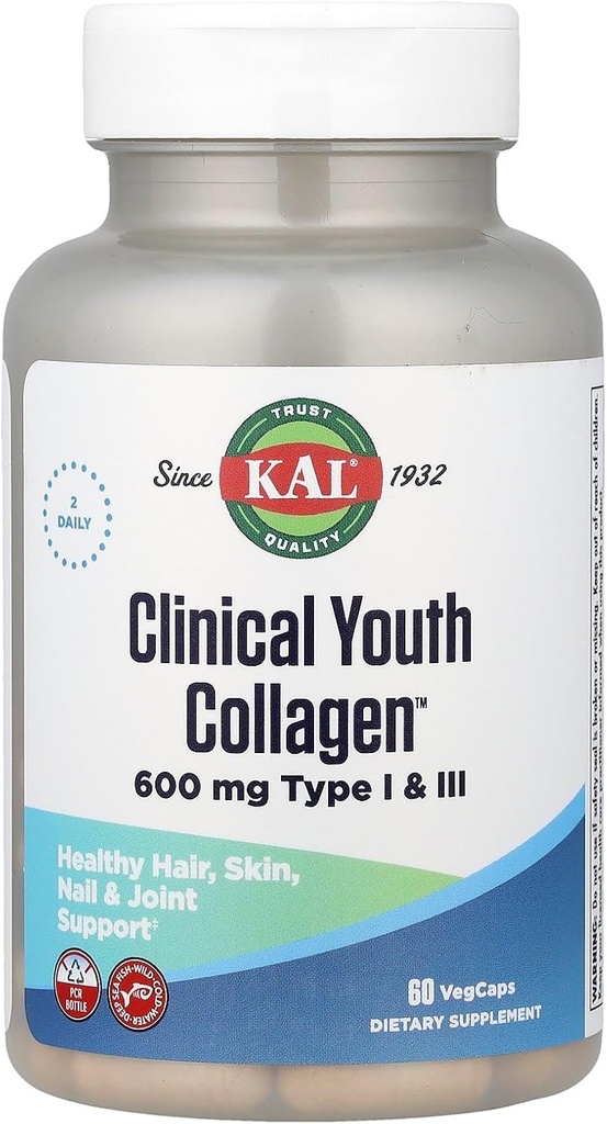 Kal 600 Mg Clinical Youth Collagen Type I & Iii, 60 Greve