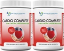 Cardio Complete - Heart Health Support Powder Supplement - 3-in-1 Nitrooxide Booster med 5.000 L- arginin, 1000 mg L- Citrullin, og Hawthorn Berry, 2 Pack