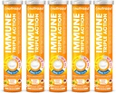 Nutrazul Immuntriple Action Effervescent Tablets - Vitamin C 1000 mg, Vitamin D 400 IE, Zink 10mg I Orange (pakning med 5X20)