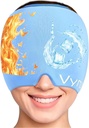 Migræne Relief Cap Miracle Hovedpine Relief Cap360 Hot & Cool Hovedpine Cap Lindrende Odorless Gel Ice Head Wrap Opgraderet Migræne Cap til Spænding, Stress, og Sinus (blå)