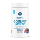 Nuethix Formuleringer Gourmet grønne drikke pulver Kosttilskud med frugt og grøntsager Superfødevarer og probiotika, Berry, 30 Servere