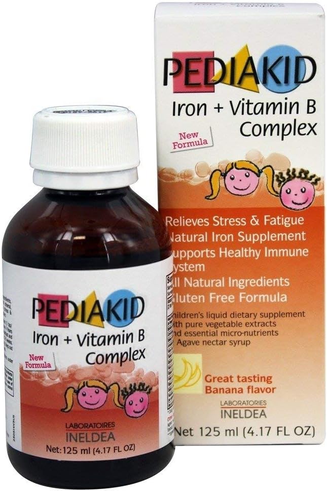Jern + vitamin B kompleks alle nye formel naturlige vitaminer og mineralsk supplement til at hjælpe børn med træthed, træthed og frail betingelser