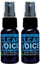 Klar stemme Oral hals Spray Syngende Ease Klarhed Soothing Dampener Moisturizer Relief Vocal Eze Reducer Booster Behandling, Lavet i USA, Friske Mint Flavor (2 Pack)