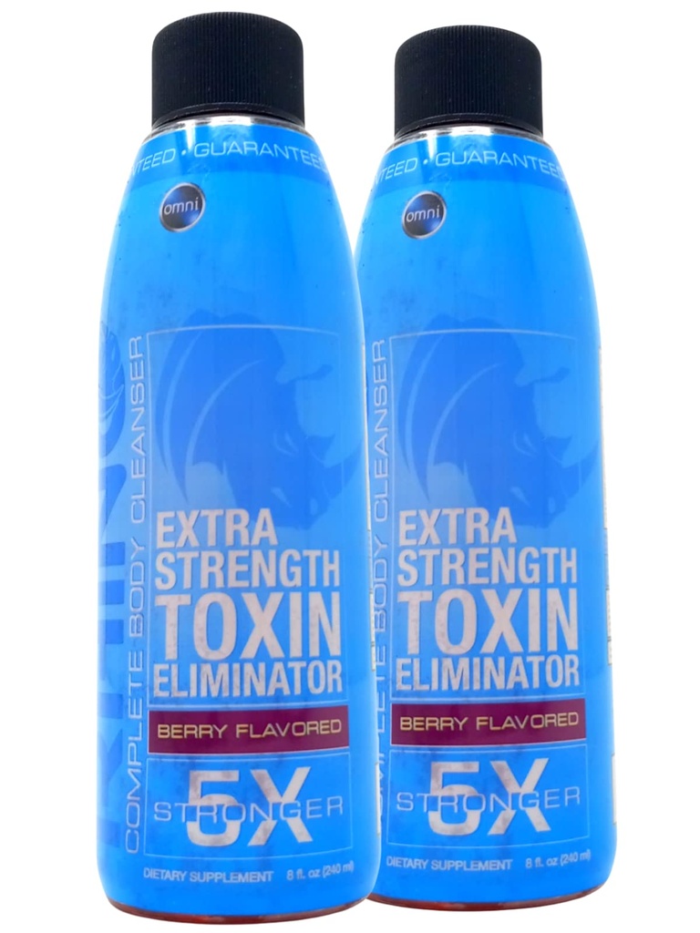 Wellgenix Extra Strength Toxin Eliminator - Same Day Detox Drink - Fruit Punch 8 fl oz (2 Pack)