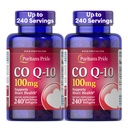Puritan 's Pride Coenzym CoQ10 100mg, Kosttilskud til hjertesundhed, blodtryk, oral gummesundhed, og sund aldring support, 240 Rapid Release Softels, 2- Pack