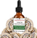 Tyrkiet Hale Mushroom Flydende Udtræk Tinktur, Dagligt tillæg, Dobbelt Extrahered for High Potency, 2 Fl oz, 60 doser