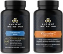 Ancient Nutrition Multi immun kapsler, 90 Greve + C-vitamin + Probiotika kapsler, 60 Greve