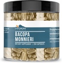 Earthborn Elements Bacopa Monnieri 200 Kapsler, Pure & Ufortyndet, Ingen tilsætningsstoffer