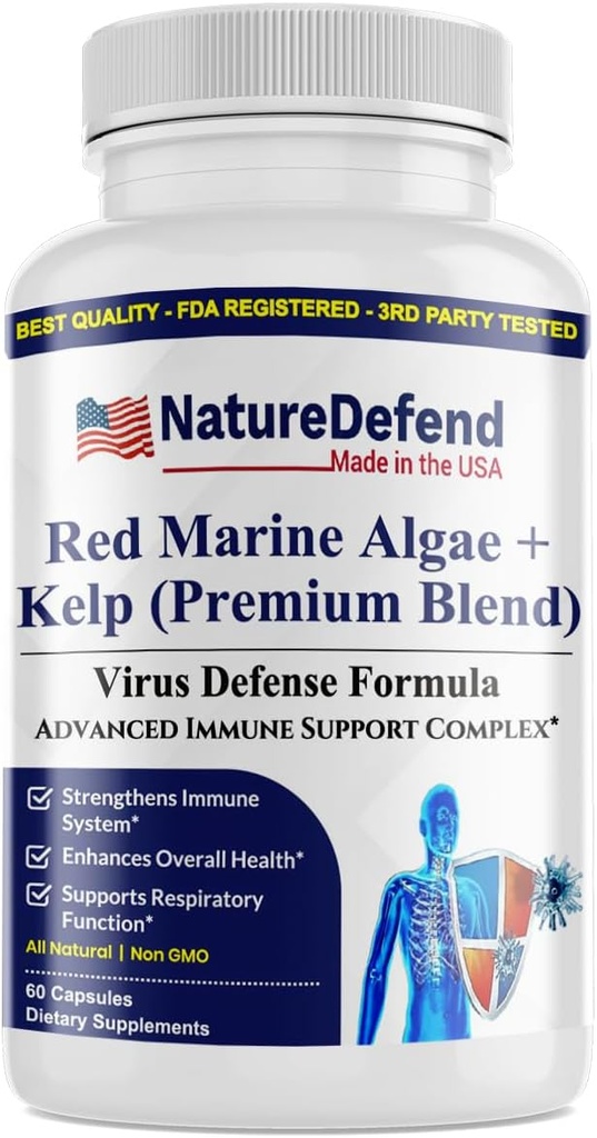 Styrker immunforsvar, Unique All Natural Red Marine Algae og Kelp. Kvalitet sager!