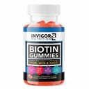 INVIGOR8 Biotin Gummies 10000mcg · 124; Hårhudnegle Vitaminer Biotin supplement til kvinder & Kids 5000mcg x2 · 124; Vegan Kosher Halal · 124; Strawberry Flavor · 124; 60