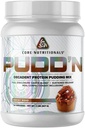 Core Nutritionals Pudd 'n, Decadent Protein Pudding Mix, Fuld Oplysning Casein Blend, Vedvarende udgivelse, 20G Protein, 27 Servere (Rocky Road, 2 LB)