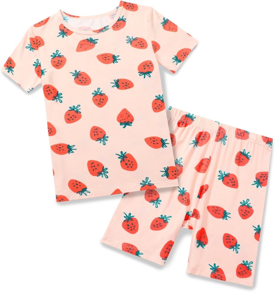 Bambus Viscose Toddler Unicorn Havfrue Piger pyjamas korte søvn sommer Cool Snug fit Pjs 12M- 8Y 2pcs