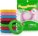 48 Pack Mosquito Repellent Armbånd, individuelt indpakket, DEET Free, Natural og Vandtæt Bands