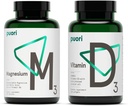 Puori Vitamin D3 and Magnesium Zinc Supplement Bundle for Healthy Muscle Function, Bone Health, Immune Support and Calcium Uptake- Non-GMO and Gluten-Free