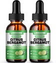 2 Pack 3000mg Citrus Bergamot Liquid Drops - High Absorption - Cholesterol Lowning Supplement for immunforsvar Anti- Aging, Hight Cholesterol - Soursop Bitters Liquid, 4 Fl Oz
