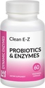 Clean E- Z Candida - Microflora Gut Balance, Candida Cleanse, fordampning af Gær Cell Walls, Probiotika & fordøjelsesenzymer, Gut Flora Health