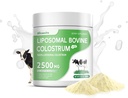 Liposomal Bovine Colostrum Powder - Pure Bovine Colostrum til mennesker - Græs Fed Colostrum supplement til Gut Support, immunforsvar og hårvækst, 72 Serveringer pr Bottle.180g / 6.35 oz