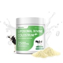 Liposomal Bovine Colostrum Powder - Pure Bovine Colostrum til mennesker - Græs Fed Colostrum supplement til Gut Support, immunforsvar og hårvækst, 72 Serveringer pr Bottle.180g / 6.35 oz
